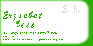 erzsebet veit business card